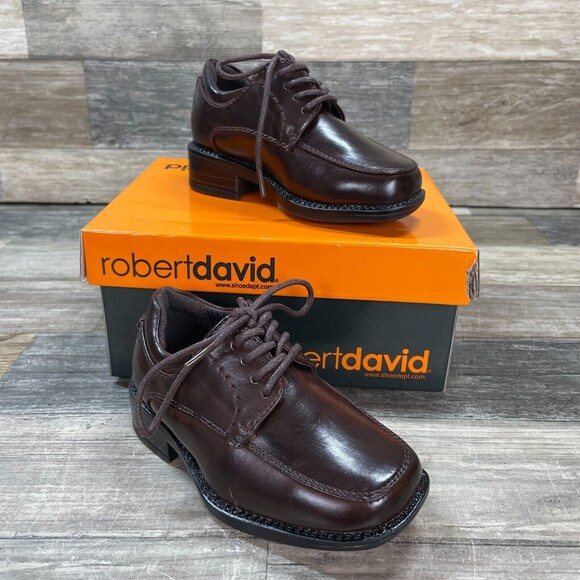 Other - ROBERT David BOY'S Dress Casual Loafers Shoes LIL ALAN Dark Brown SIZE 5 M EUC